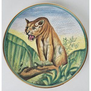 Vtg Veneto Flair Plate Puma V. Tiziano‎ Italy Limited Edition